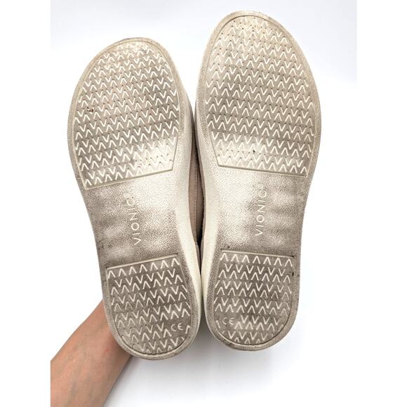 Vionic Winny Lace Up Sneaker Shoes Leather Women's Gold Size US9.5 EU40.5 - Picture 8 of 13